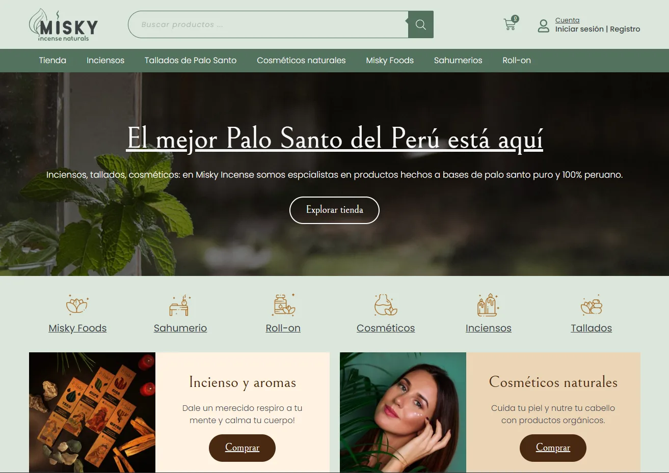 Misky Incense Peru HomePage | Home